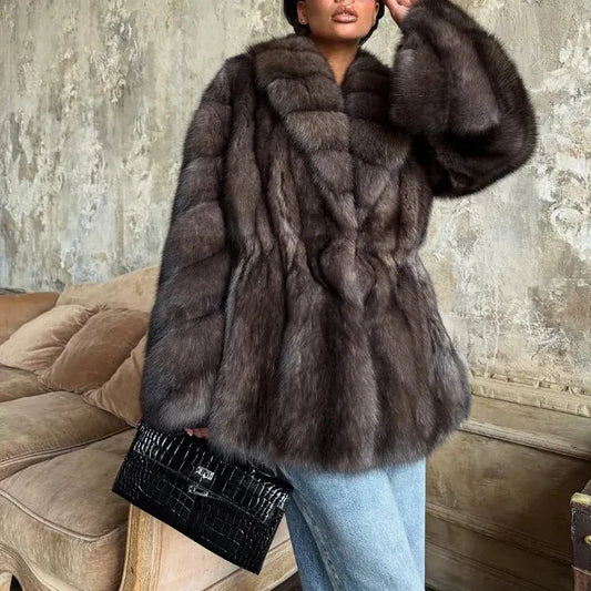 Renata – Luxe Faux Fur Coat: Timeless Glamour with a Modern, Ethical Edge