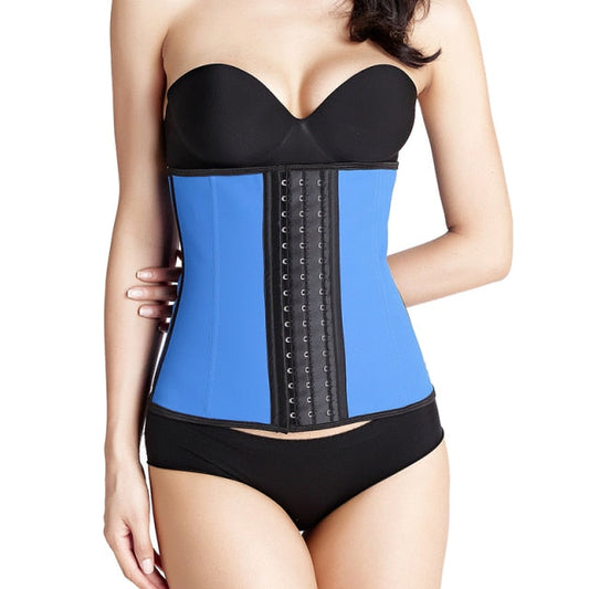 Achieve a Flatter Tummy, Snatched Waist, and Improved Posture with the 9 Piece Steel Bone Latex Waist Trainer