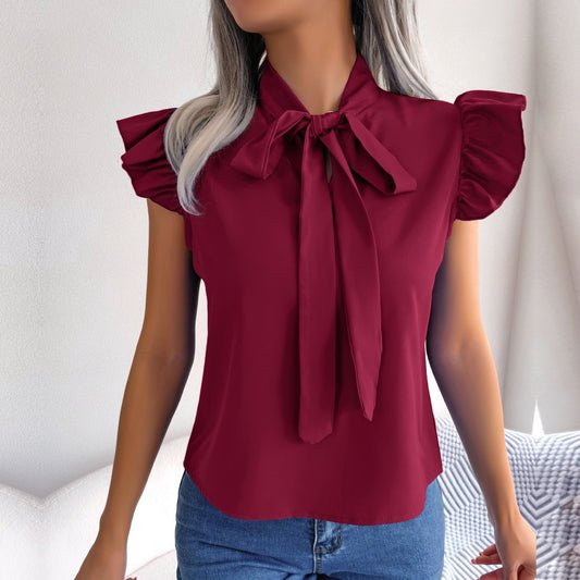 The Ultimate Guide to Styling a Ruffle Cap Sleeves Tie Neck Top - Model Mannequin