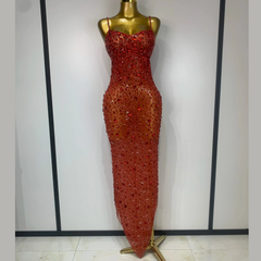 Zeraphielle – Crystal Illusion Rhinestone Gown