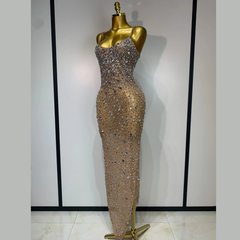 Zeraphielle – Crystal Illusion Rhinestone Gown