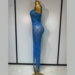 Zeraphielle – Crystal Illusion Rhinestone Gown