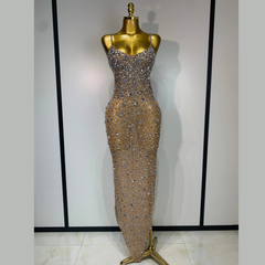 Zeraphielle – Crystal Illusion Rhinestone Gown