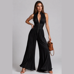 Sorevina – Pleated Wide Leg Jumpsuit