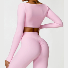 Ysoria – Sculpt Long Sleeve Active Crop Top