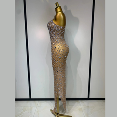 Zeraphielle – Crystal Illusion Rhinestone Gown