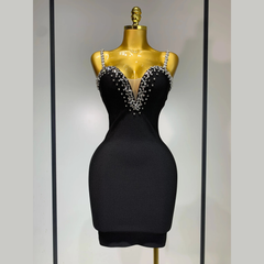 Aureline – Crystal Embellished Bandage Mini Dress