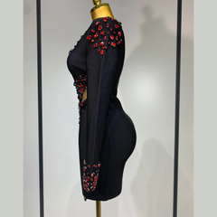 Calanthe - Embellished Bandage Dress