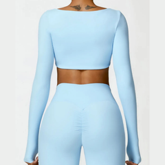 Ysoria – Sculpt Long Sleeve Active Crop Top