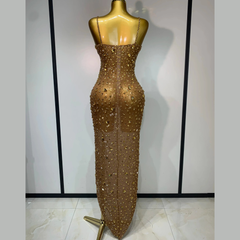 Zeraphielle – Crystal Illusion Rhinestone Gown