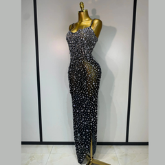 Zeraphielle – Crystal Illusion Rhinestone Gown