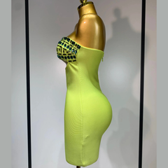 Zoravine – Crystal Cutout Bandage Dress