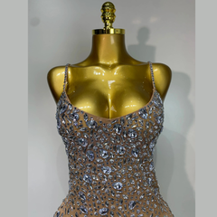 Zeraphielle – Crystal Illusion Rhinestone Gown