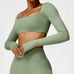 Ysoria – Sculpt Long Sleeve Active Crop Top