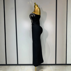 Maevienne – Crystal Strapless Bandage Evening Dress