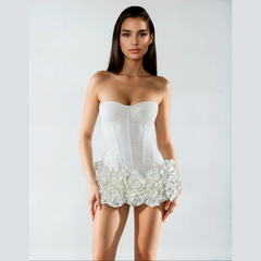 Vivienne - Floral Hem Bandage Dress