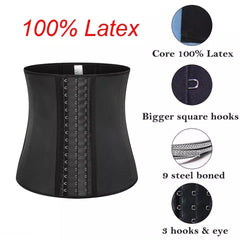 9 Piece Steel Bone Latex Waist Trainer Corset - Model Mannequin