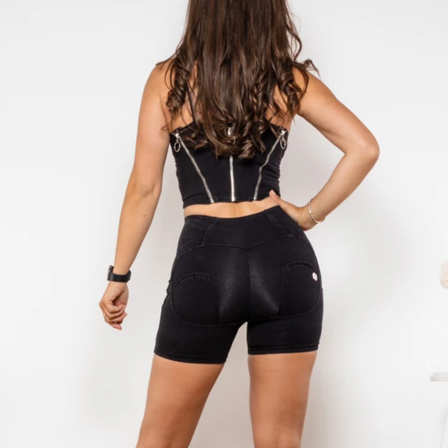 Cheeky Black Butt Lift Shaper Shorts Set