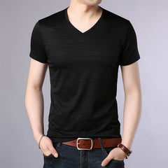 Noah - Short Sleeves V-Neck Tee Shirt