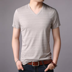 Noah - Short Sleeves V-Neck Tee Shirt