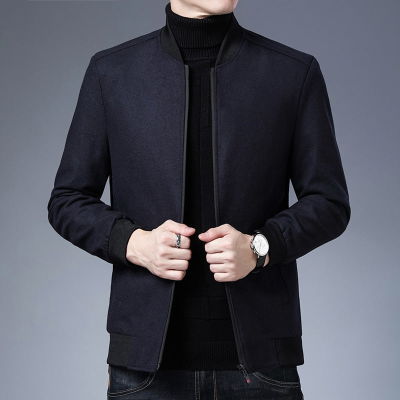 Oliver - Classic Baseball Collar Zipper Jacket