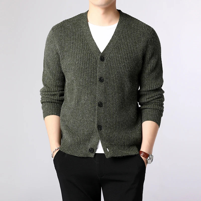 Jackson - Ribbed Knitted Men's Cardigan