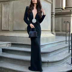 Amara - Crystal Embellished Gown