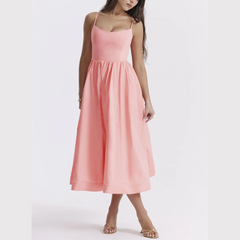 Monroe - Spaghetti Strap A-Line Midi Dress