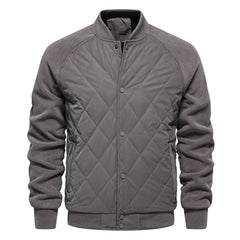 Tharvion – Quilted Panel Zip-Up Men’s Jacket