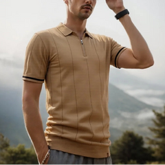 Kaelric – Zip Collar Knit Polo