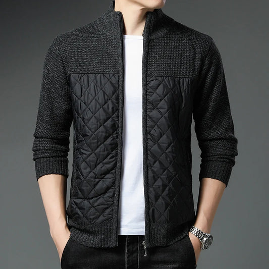 Axl - Men’s Quilted Knit Cardigan