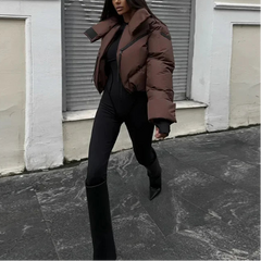 Elowen – Luxe Cropped Puffer Jacket