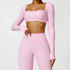 Ysoria – Sculpt Long Sleeve Active Crop Top