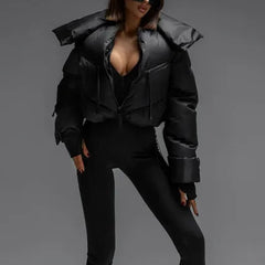 Elowen – Luxe Cropped Puffer Jacket