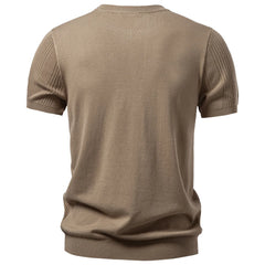 Caelric – Textured Knit Long Sleeve Men’s Top