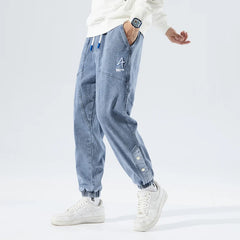 Amias - Urban Relaxed Fit Denim Joggers