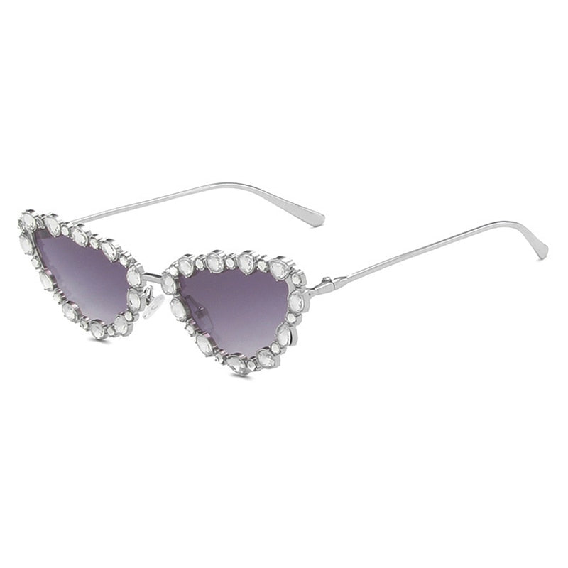 Rhinestone Fever - Embellished Cat Eye Sunglasses - Model Mannequin