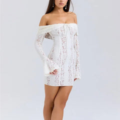 Thalia - Lace Off Shoulder Bodycon Dress