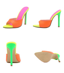 Iseppa - Multicolor Pointed Toe Heels