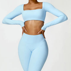 Ysoria – Sculpt Long Sleeve Active Crop Top