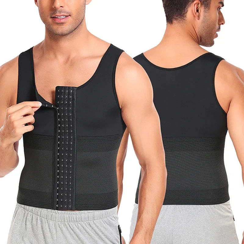 Compression Body Shaper Vest For Men - Model Mannequin