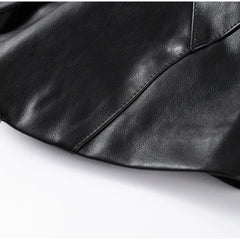 Salice – Luxe Faux Fur Trim Leather Jacket