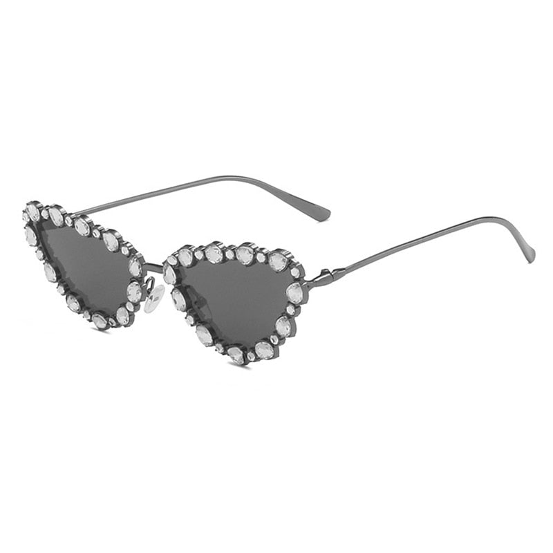 Rhinestone Fever - Embellished Cat Eye Sunglasses - Model Mannequin