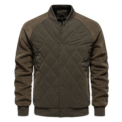 Tharvion – Quilted Panel Zip-Up Men’s Jacket