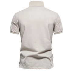 Zephron – Floral Panel Polo Shirt