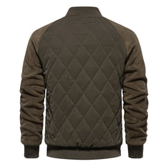 Tharvion – Quilted Panel Zip-Up Men’s Jacket