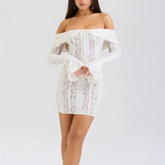 Thalia - Lace Off Shoulder Bodycon Dress