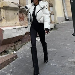 Elowen – Luxe Cropped Puffer Jacket