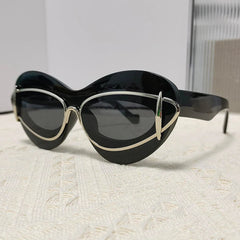 Double Frame Cat Eye Sunglasses