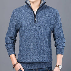 Ezra - Men's Half Zip Front Sweater